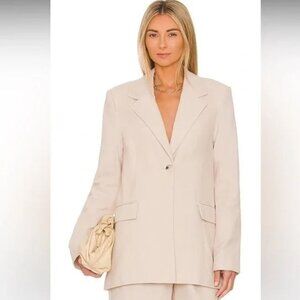 NWT WeWoreWhat Relaxed Blazer in Creme Brulee - S
